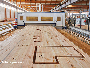 Taille de panneau CLT bois fabricant CLT Piveteaubois